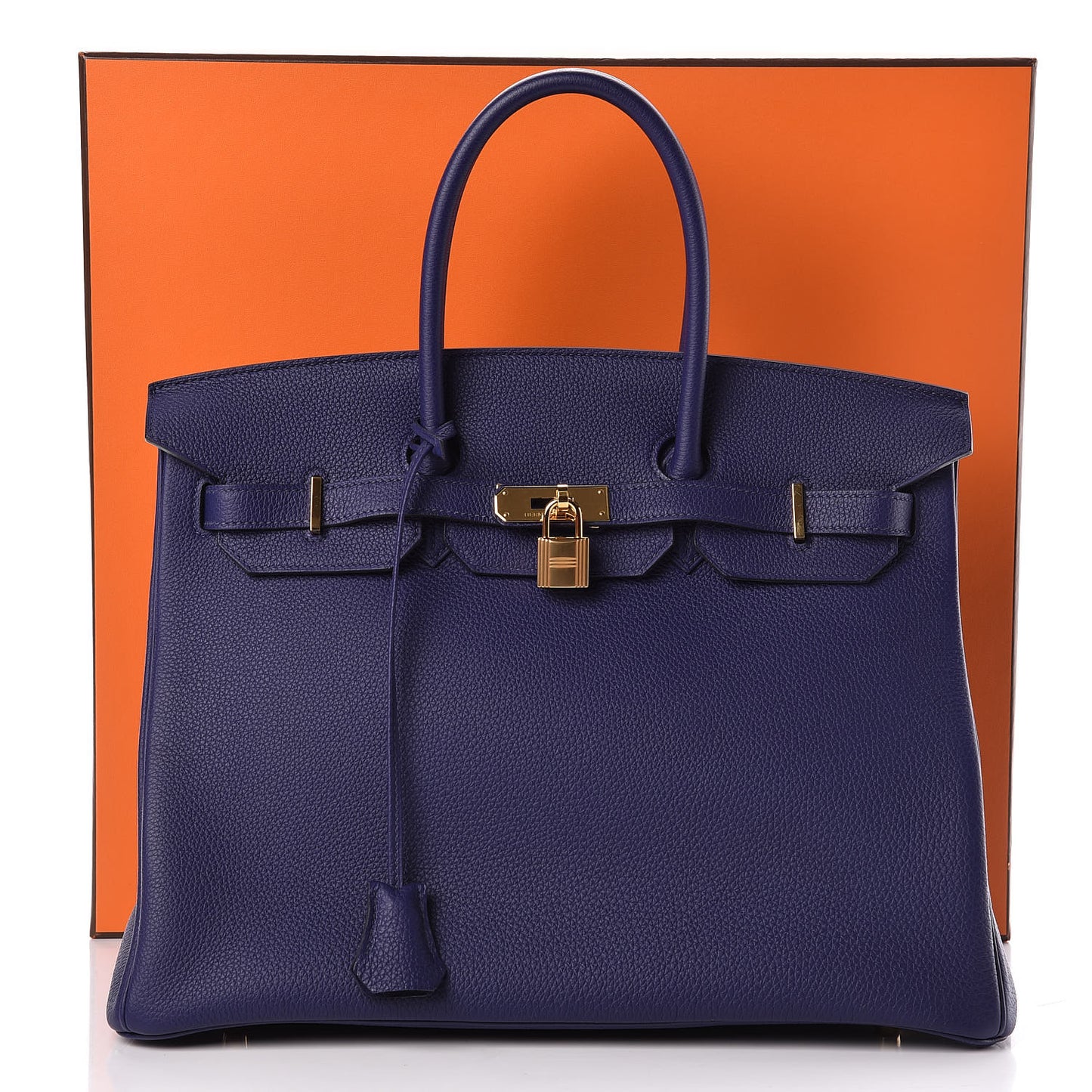 Togo Birkin 35 Bleu Encre