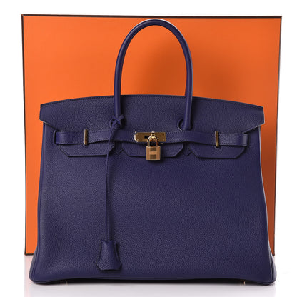 Hermes Togo Birkin 35 Bleu Encre 35 of 35