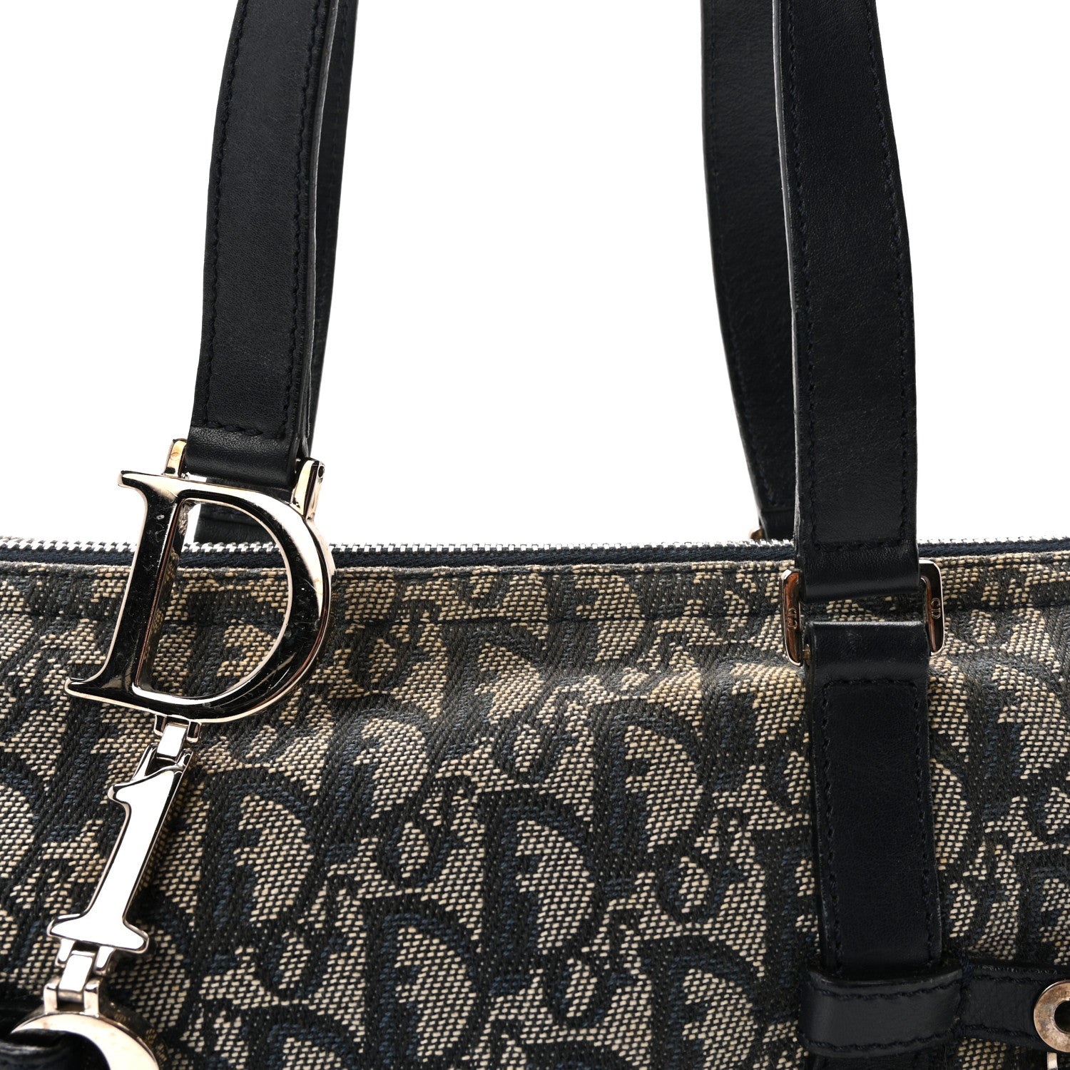 Christian Dior Denim Monogram Charms Shoulder Bag Blue 8 of 10