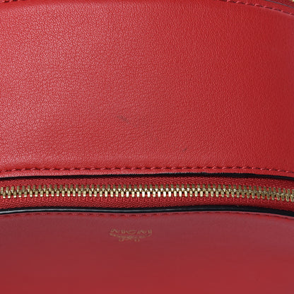 MCM Calfskin Mini Duchess Polke Studs Backpack Red 9 of 18