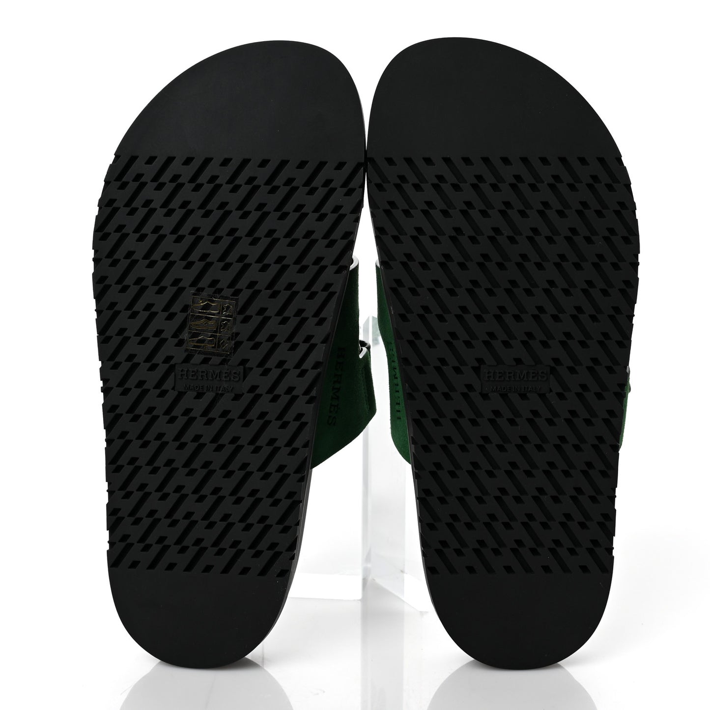 Suede Goatskin Womens Chypre Sandals 37 Vert Electrique