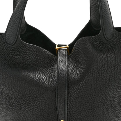 Hermes Taurillon Clemence Picotin Lock 22 MM Black 8 of 11