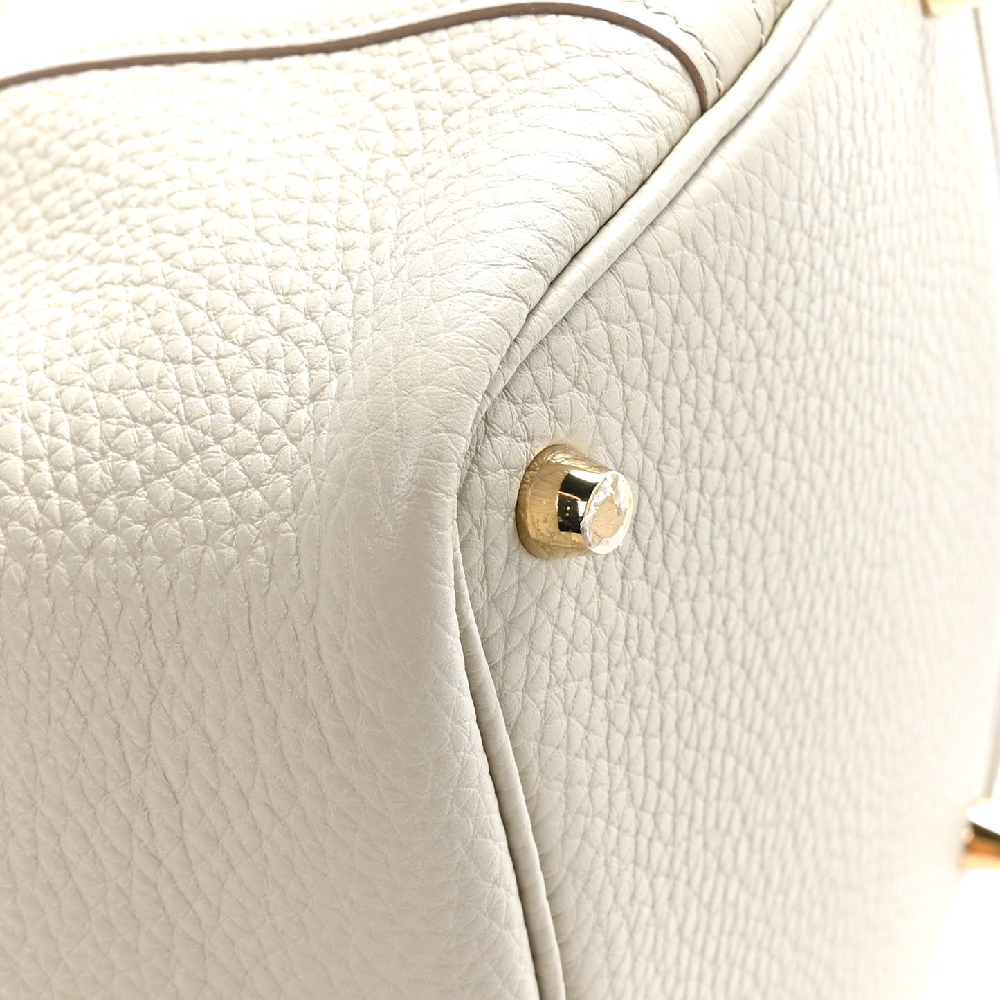 Taurillon Clemence Matte Alligator Picotin Lock Touch 18 PM Beton