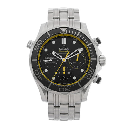 Omega Stainless Steel 44mm Seamaster Co-Axial Chronograph Automatic Watch Black 212.30.44.50.01.002 1 of 4