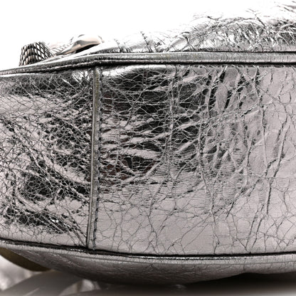 Balenciaga Metallic Agneau Arena Le Cagole Shoulder Bag XS Silver 10 of 14