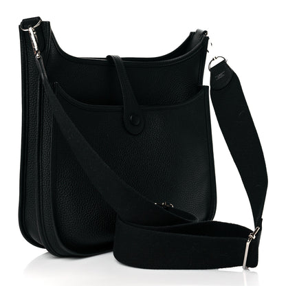Hermes Taurillon Clemence Evelyne III PM Black 3 of 11