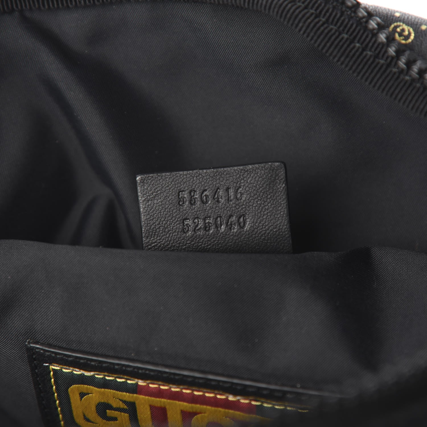 Gucci X DAPPER DAN Calfskin Laminated Ayers GG Micro Monogram Mens Belt Bag Black 8 of 9