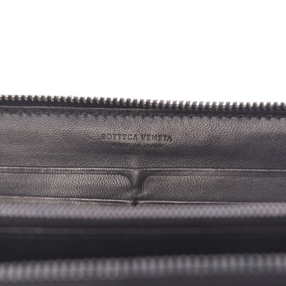 Bottega Veneta Nappa Intrecciato Zip Around Wallet Black 6 of 14