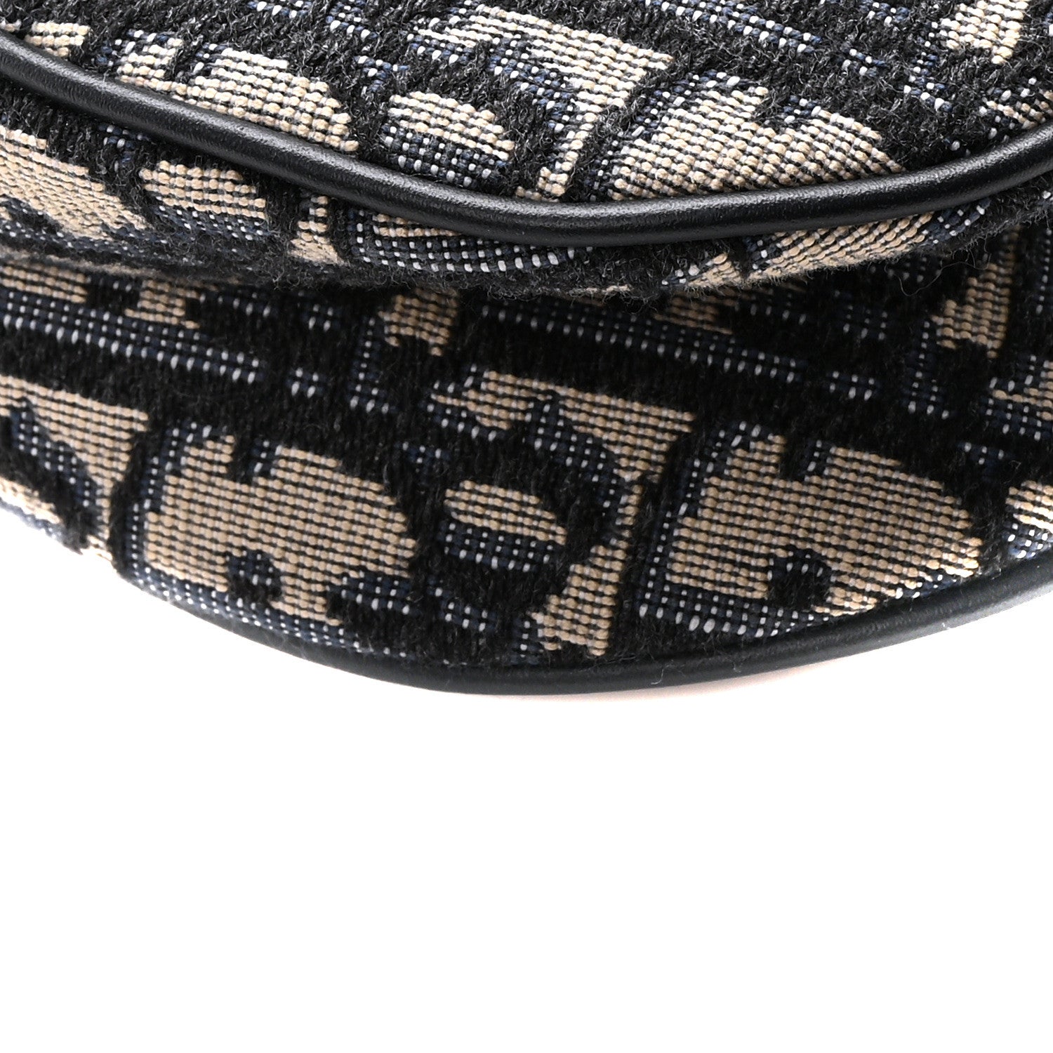 Christian Dior Oblique Mini Saddle Bag With Strap Blue 9 of 10