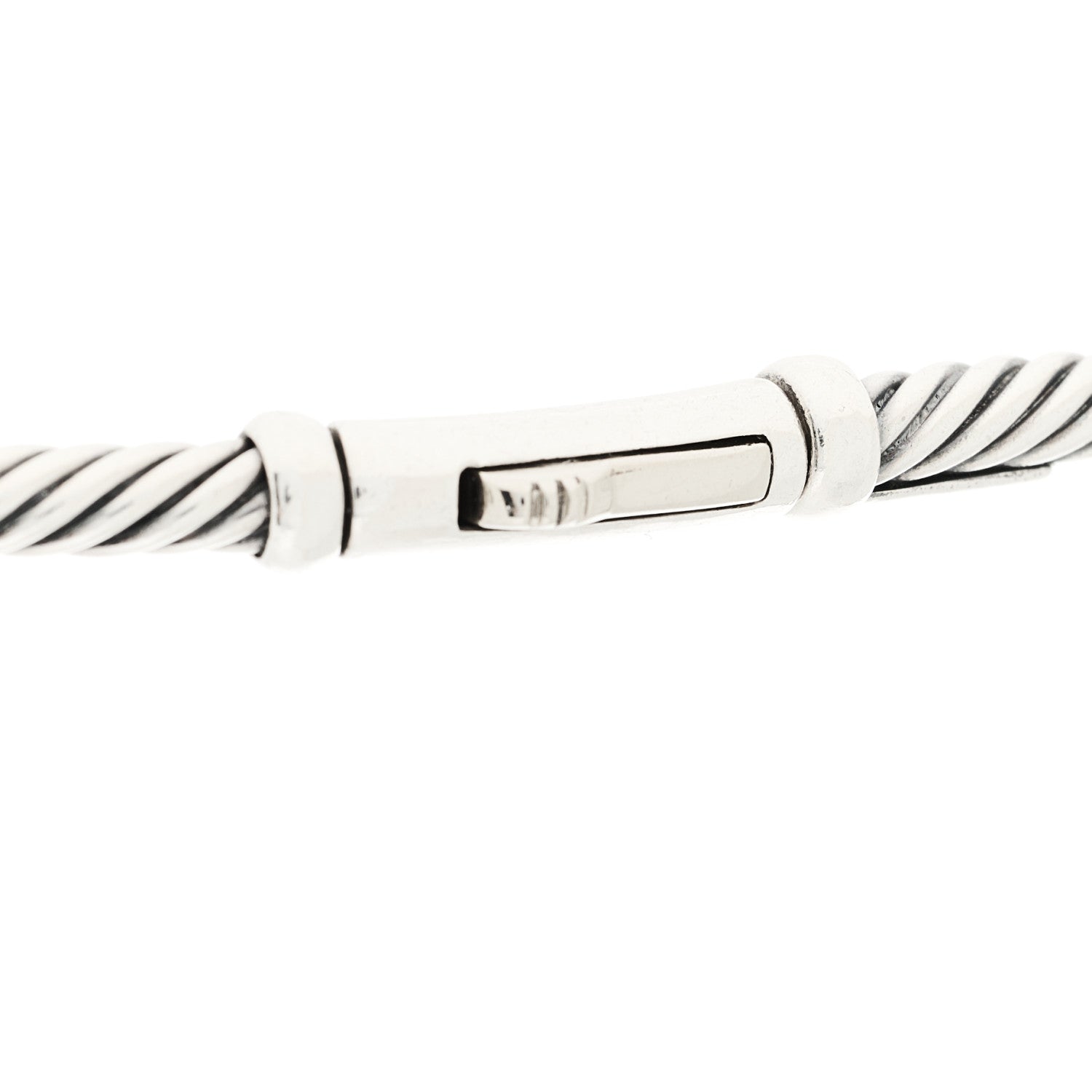 David Yurman Sterling Silver 14K Yellow Gold Metro Collar Necklace 5 of 5