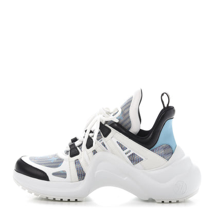 Louis Vuitton Calfskin Nylon LV Pop Archlight Sneaker 40 Blue 1 of 9