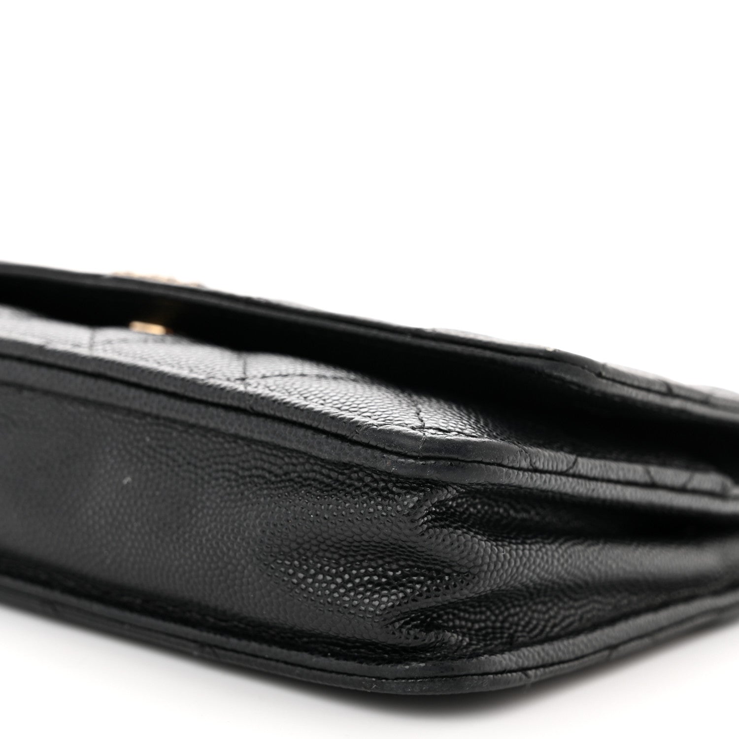 Chanel Caviar Quilted Crystal CC Wallet On Chain WOC Black 11 of 15