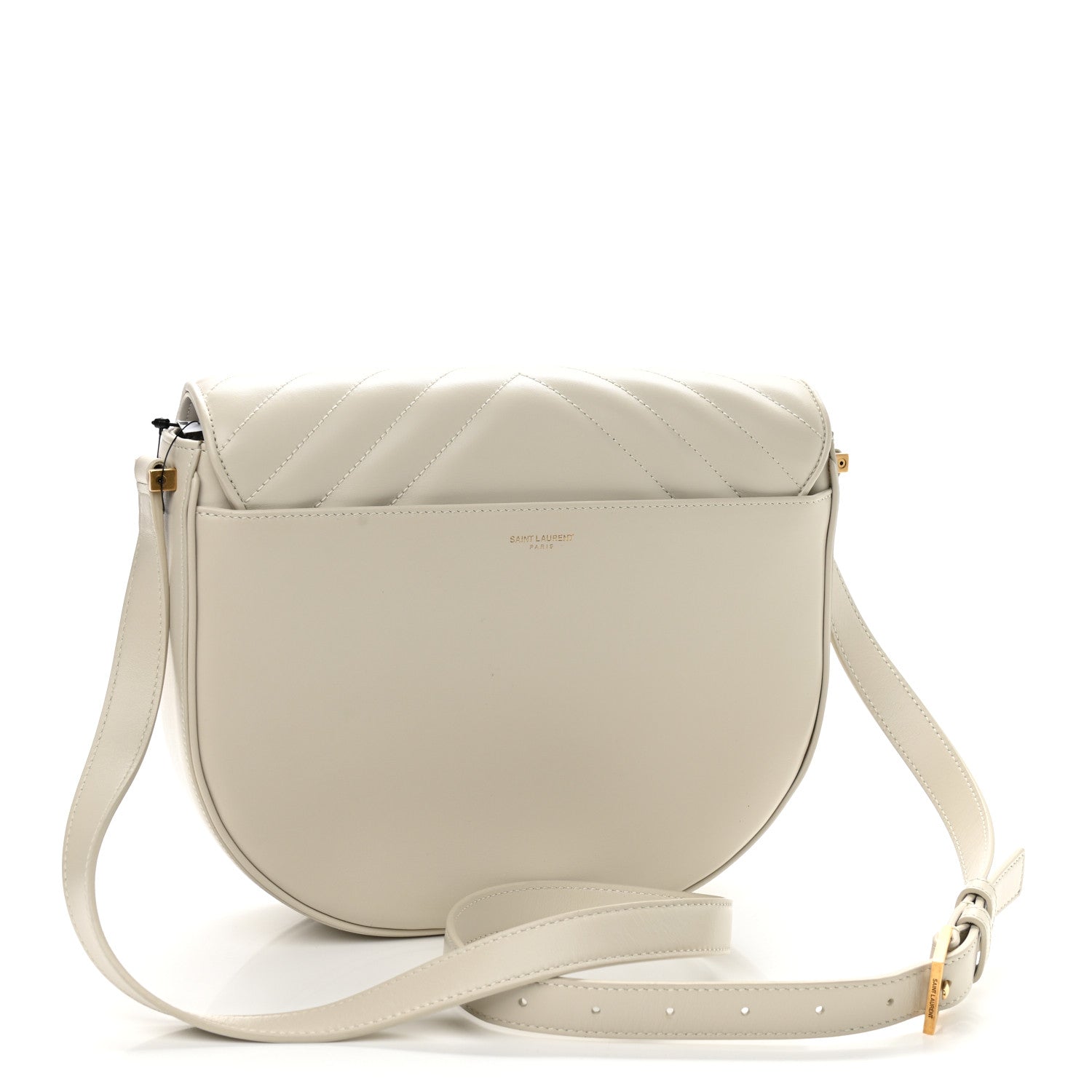 Saint Laurent Calfskin Quilted Y Joan Satchel Crema Soft 3 of 10