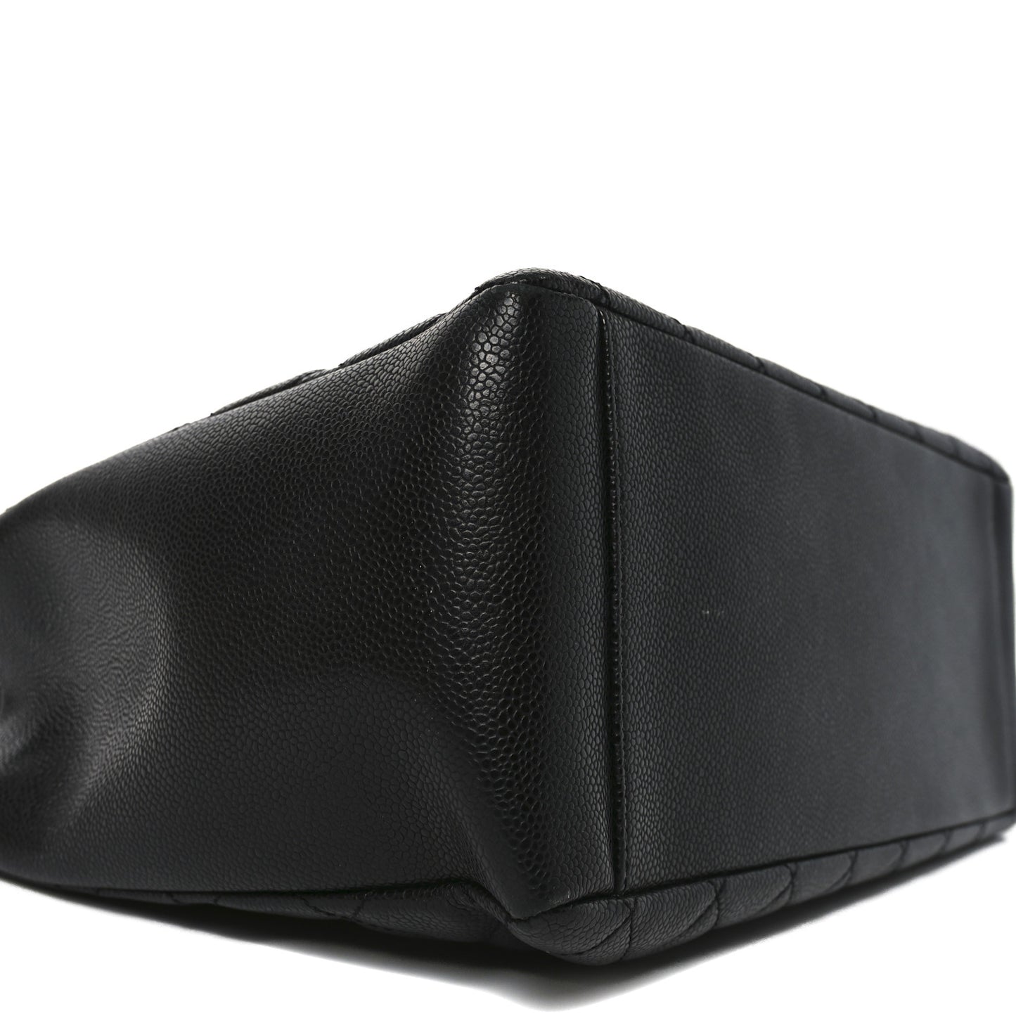 Caviar Quilted Grand Shopping Tote GST Black