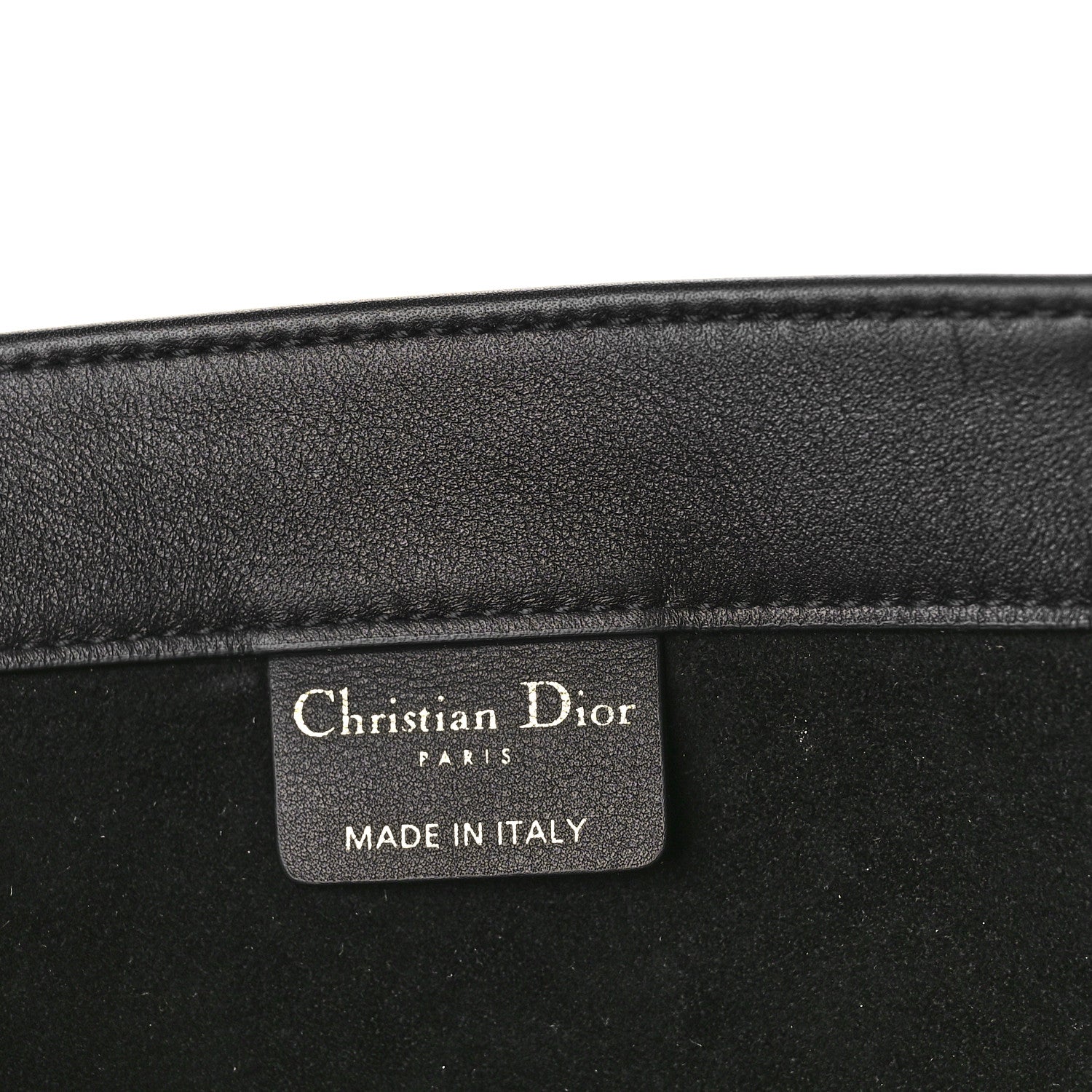 Christian Dior Calfskin Embossed Medium Book Tote Black 6 of 9