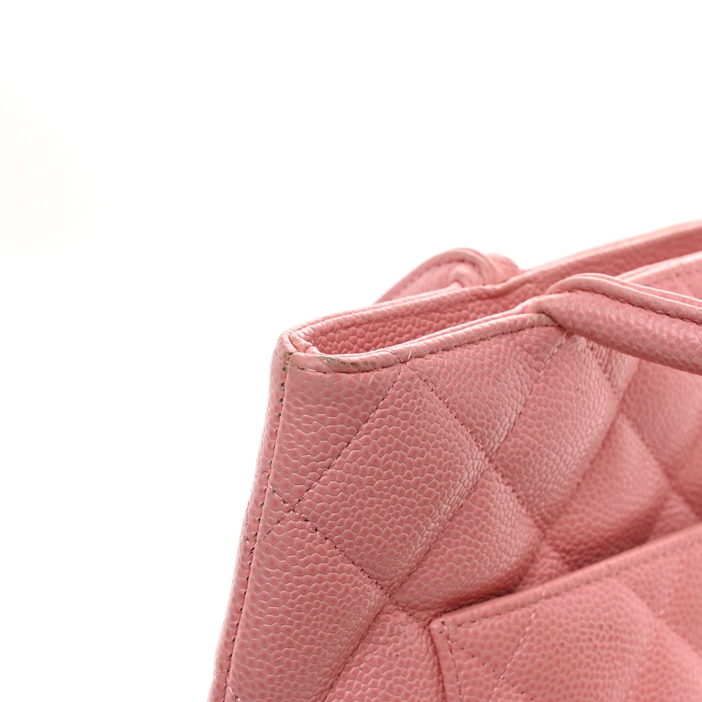 Caviar Quilted Medallion Tote Light Pink