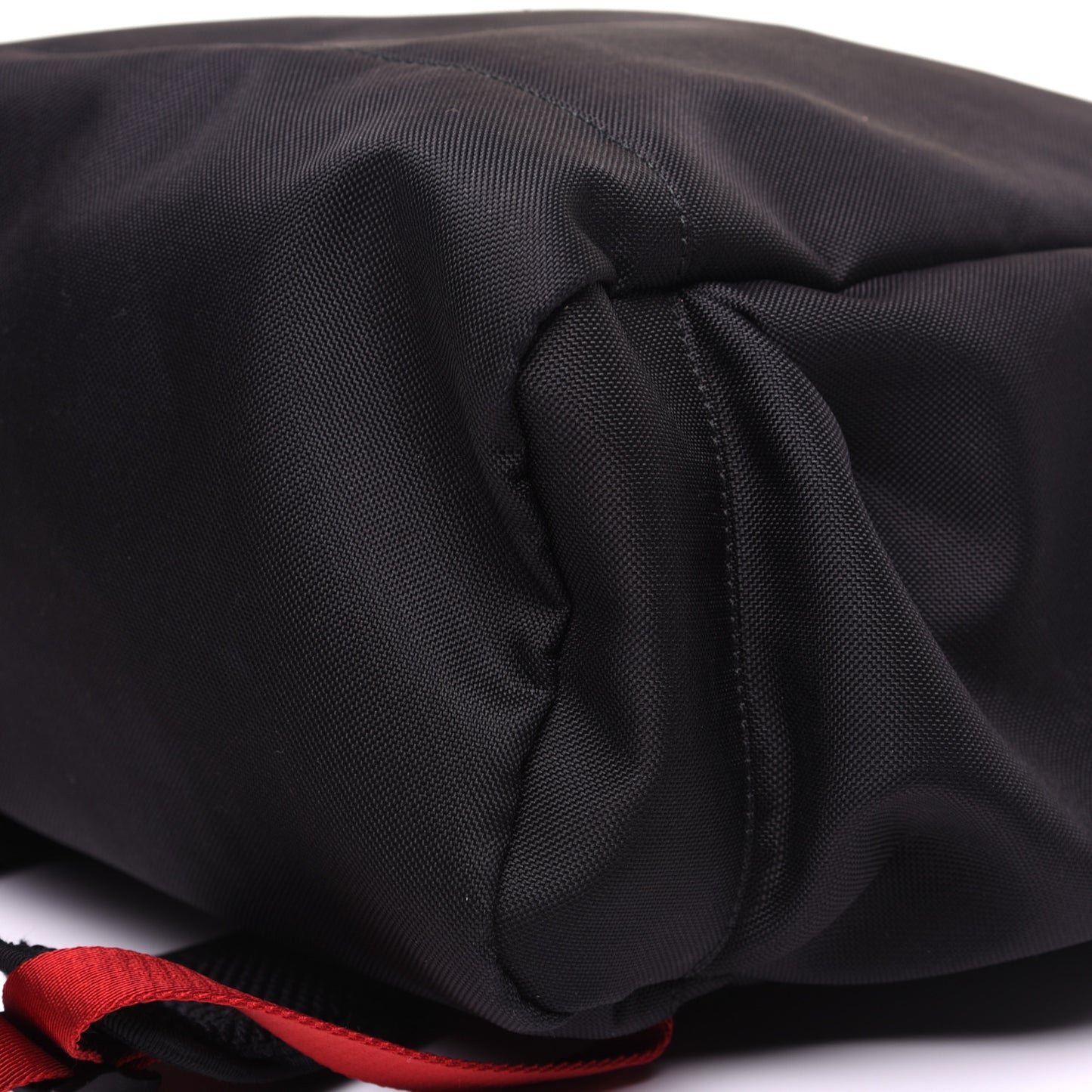 Techno Canvas Web Drawstring Backpack Black