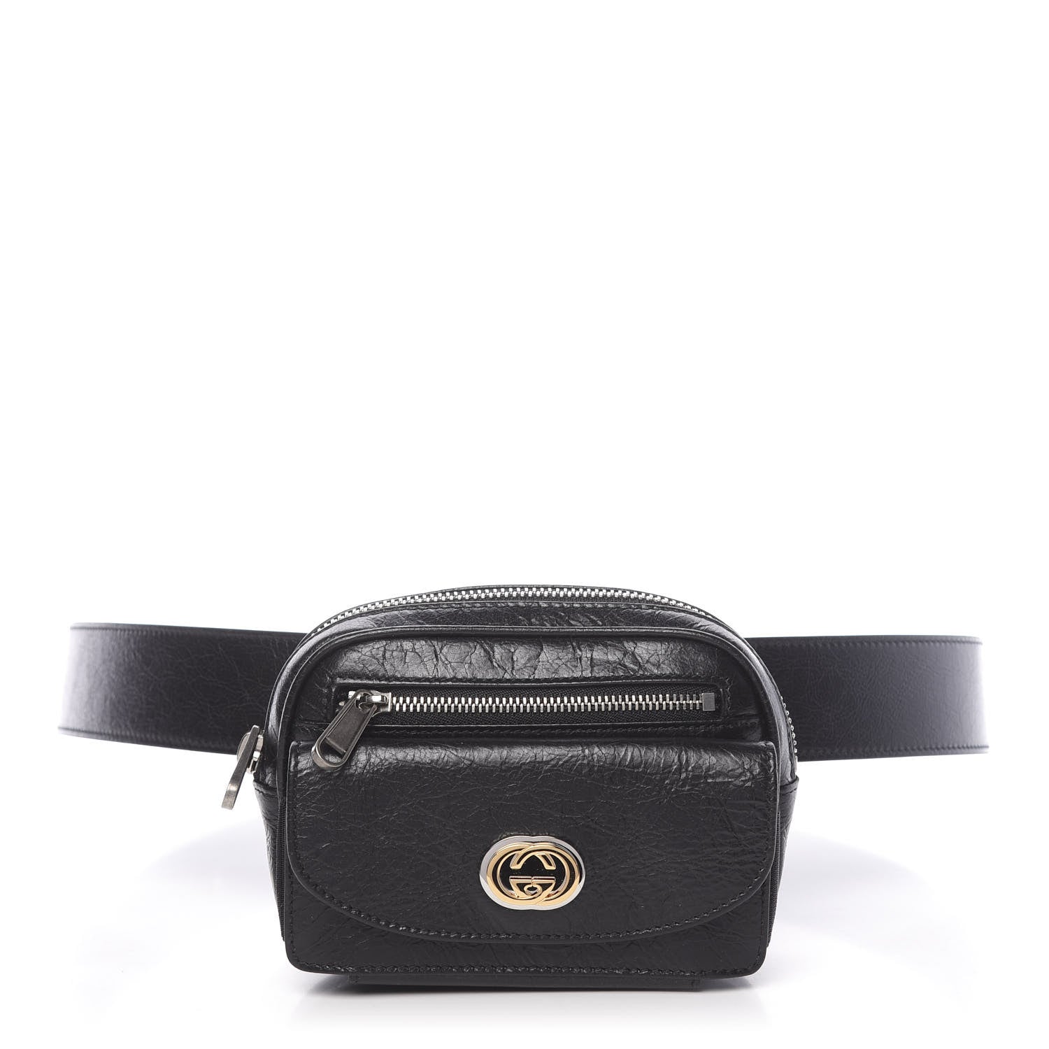 Gucci Fluffy Calfskin Mini Morpheus Belt Bag Black 1 of 11