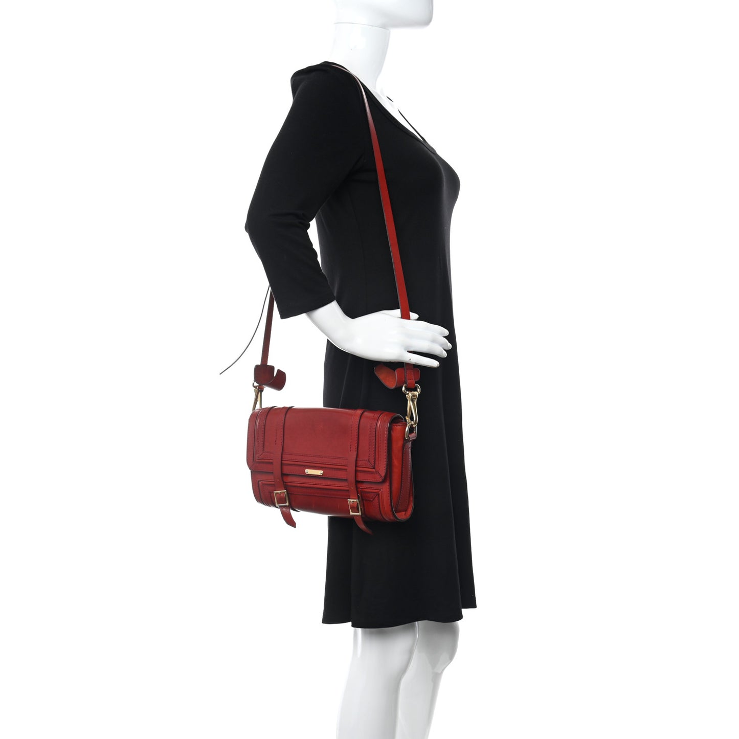Bridle Calfskin Doyle Crossbody Red