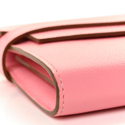 Hermes Epsom Kelly Longue Wallet Rose Confetti 7 of 8