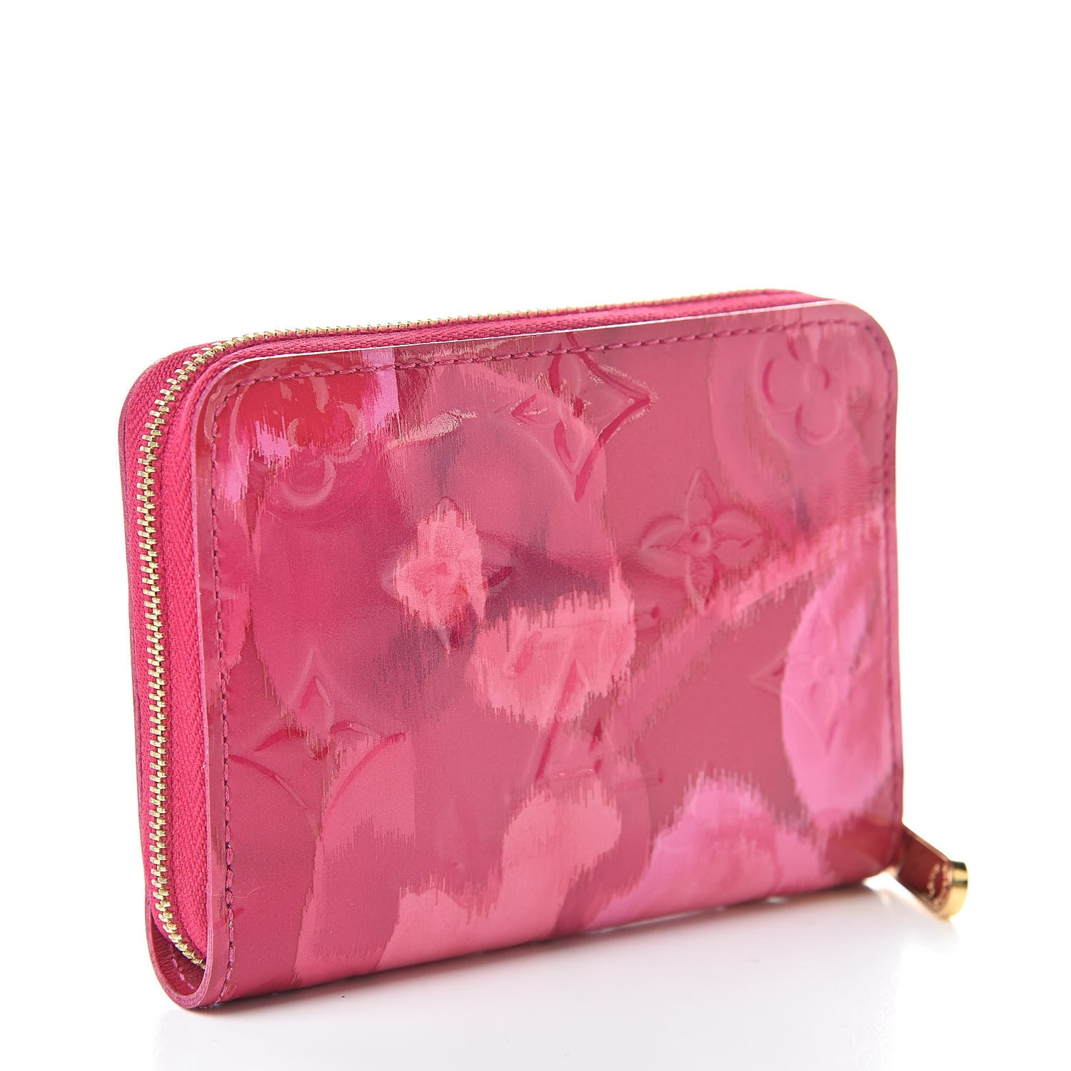 Louis Vuitton Vernis Ikat Zippy Coin Purse Rose Indien 3 of 6
