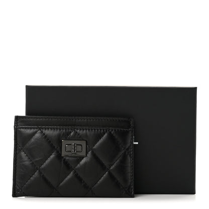 Chanel Aged Calfskin Quilted Reissue Card Holder So Black 9 of 9