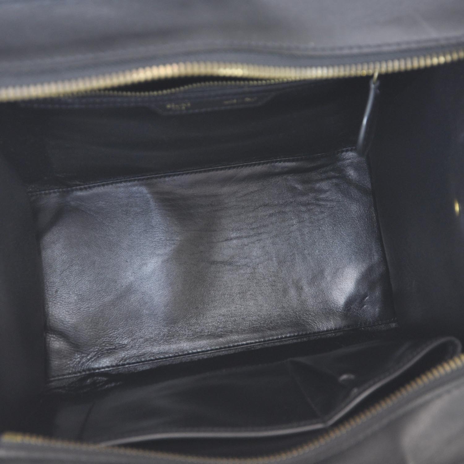 Celine Smooth Calfskin Mini Luggage Black 7 of 9