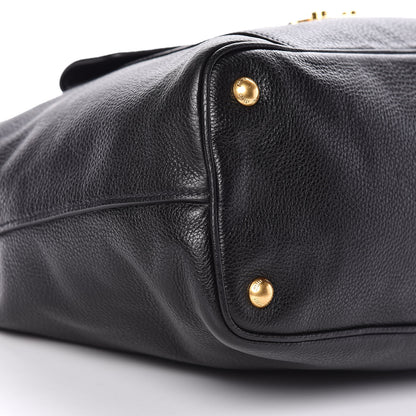 Miu Miu Vitello Daino Shoulder Bag Black 8 of 11