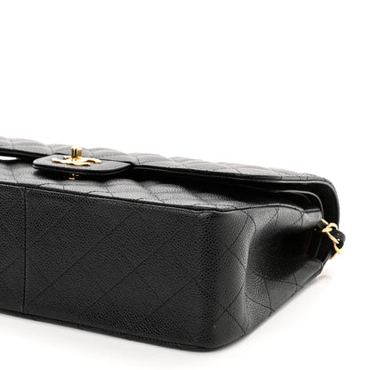 Chanel Caviar Quilted Jumbo Double Flap Black 9 of 9