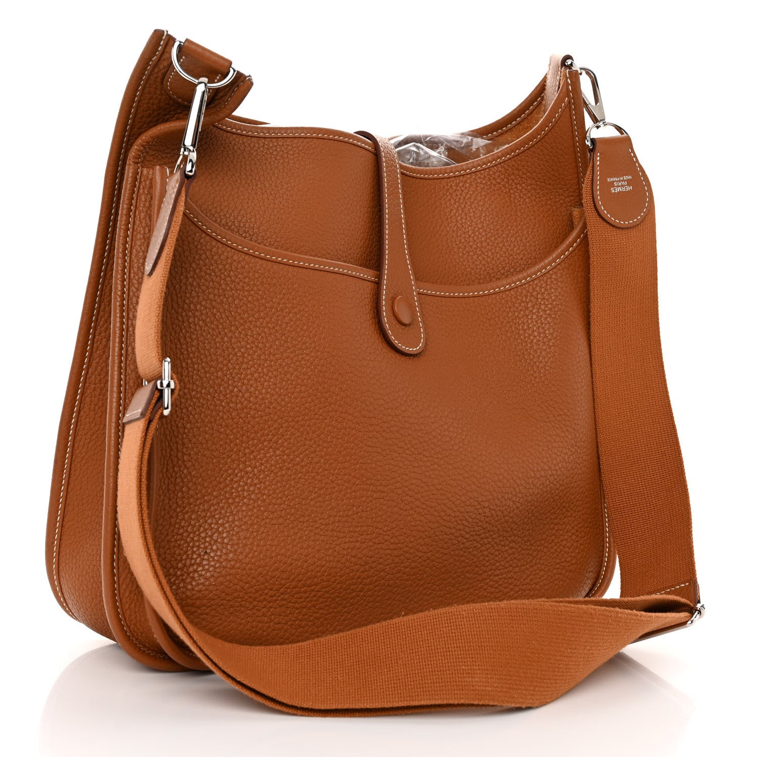 Hermes Taurillon Clemence Evelyne III PM Gold 3 of 9