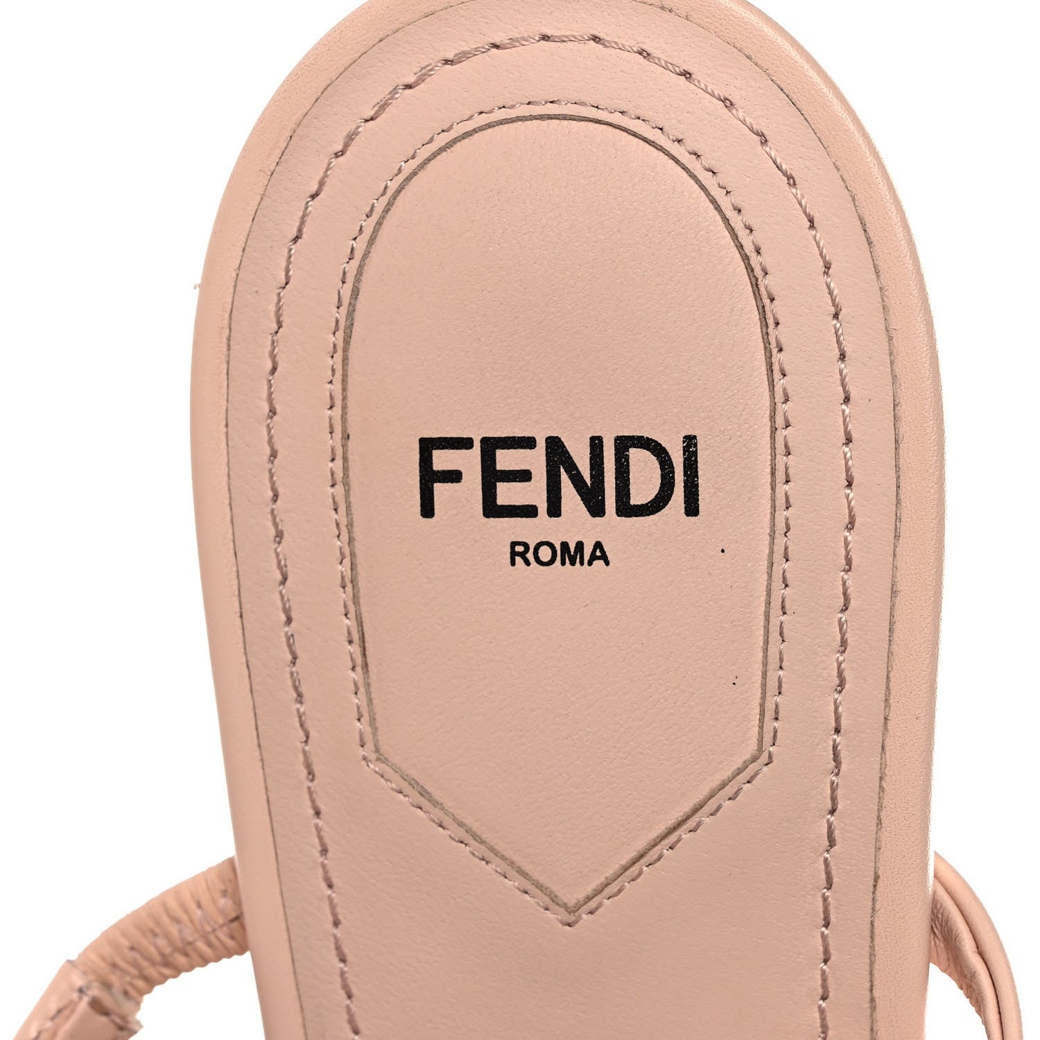 Fendi Mink Vitello Fendi First 95mm Slide Sandals 42 Pink 7 of 10
