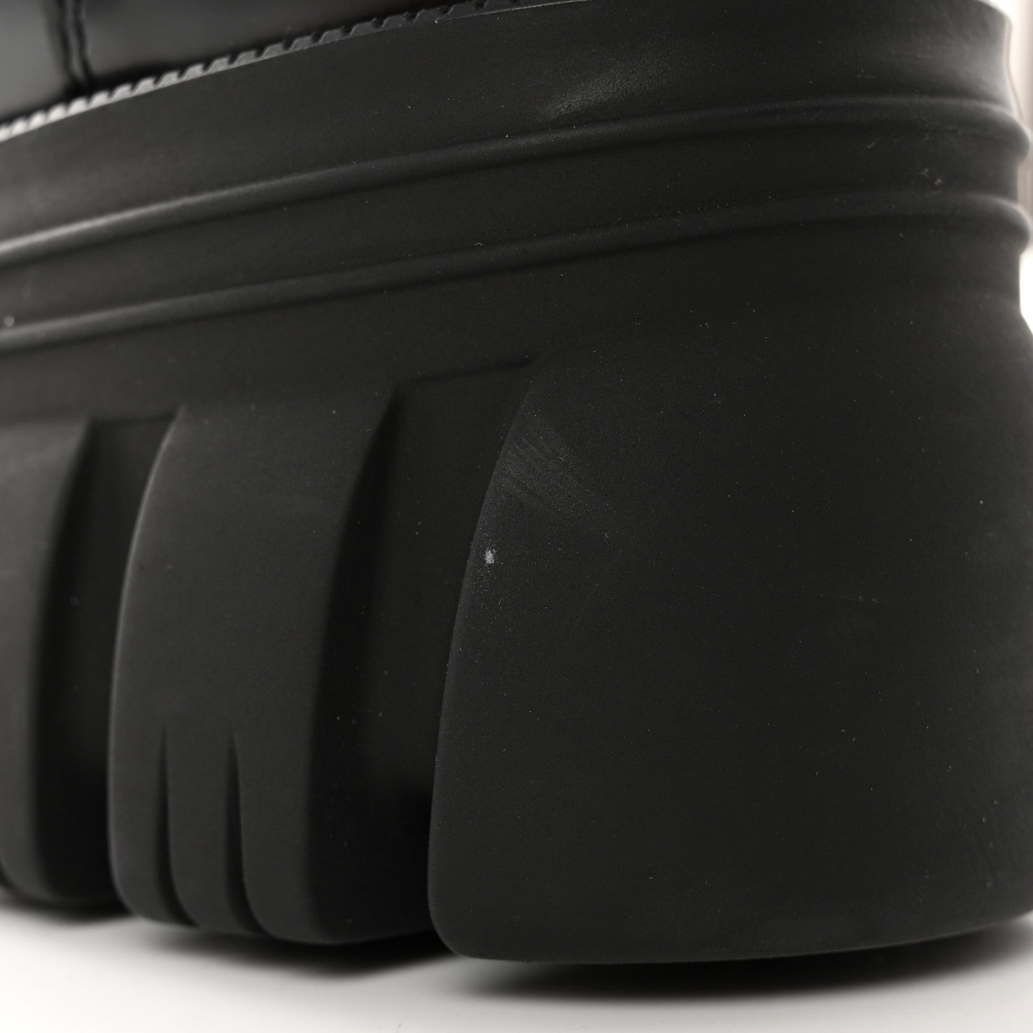 Gucci Magnum Calfskin Nappa Samoa Womens Horsebit Platform Chunky Lug Sole 40mm Loafers 37.5 Black 9 of 20