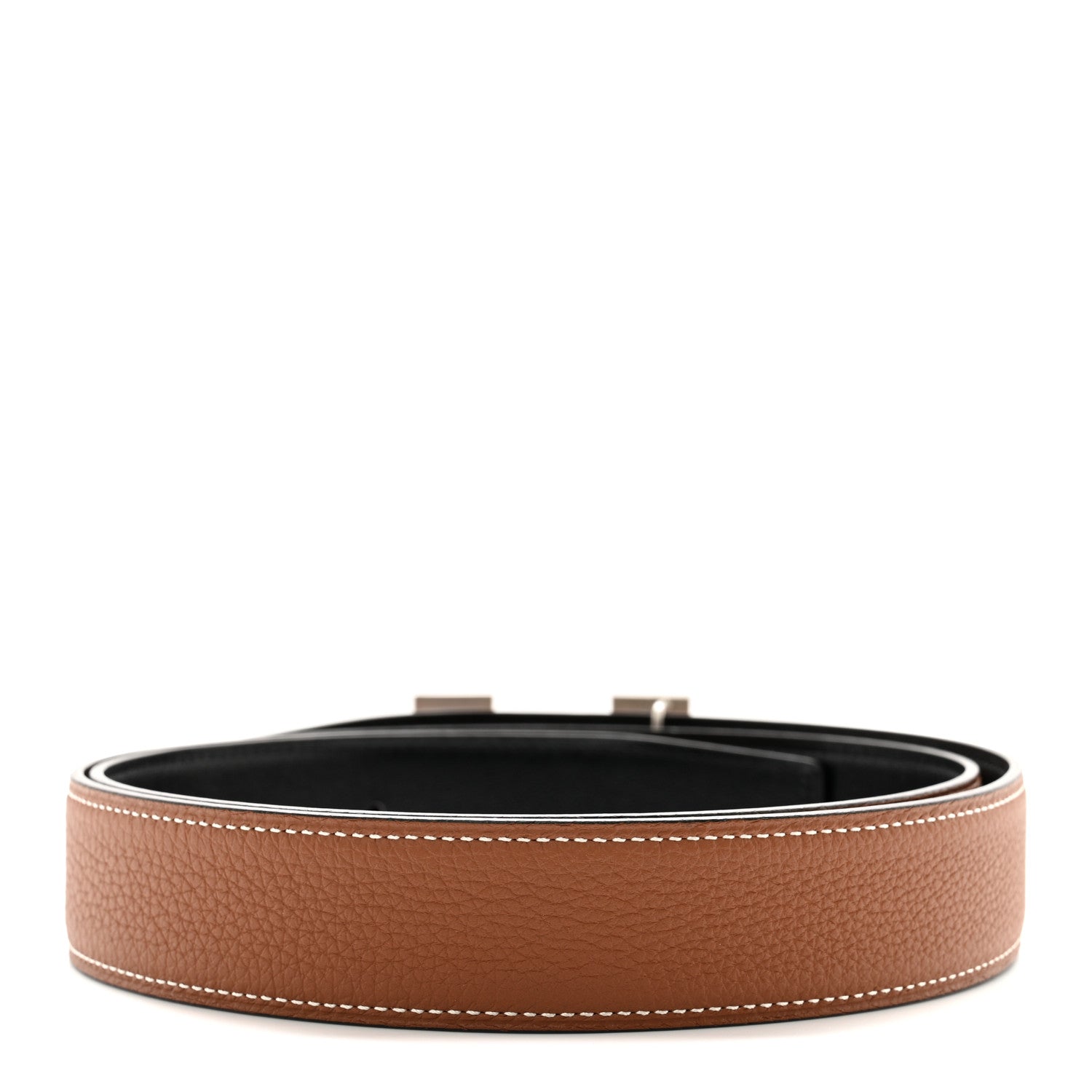 Hermes 135 Togo 32mm H Belt 95 38 Black Gold 2 of 6