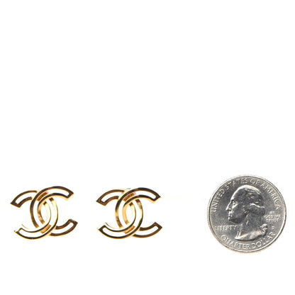 Chanel Metal Obazine CC Earrings Gold 2 of 5