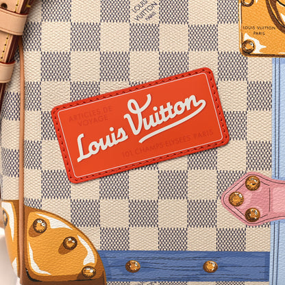 Louis Vuitton Damier Azur Summer Trunks Speedy Bandouliere 30 7 of 16