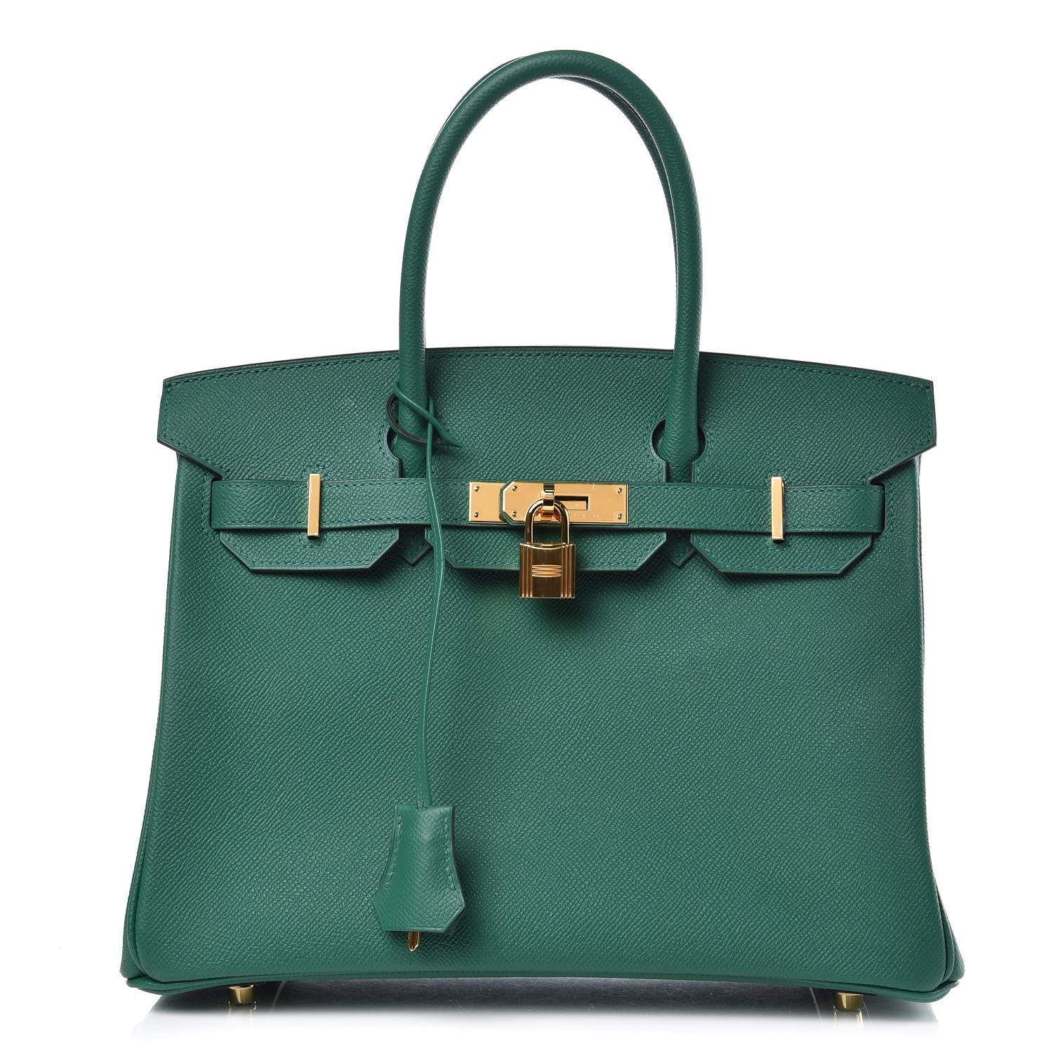 Hermes Epsom Birkin 30 Vert Vertigo 1 of 37