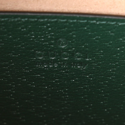 Gucci Textured Dollar Calfskin Web Mini Diana Tote Bag Vintage Green Pink 6 of 10