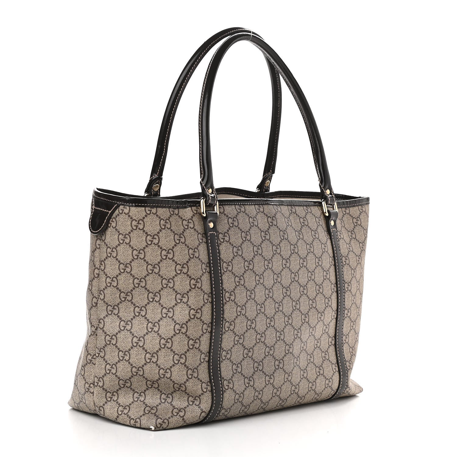 Gucci GG Plus Monogram Tattoo Heart Medium Joy Tote Dark Brown 2 of 14