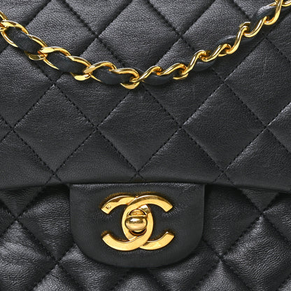 Chanel Lambskin Quilted Medium Double Flap Black 8 of 11