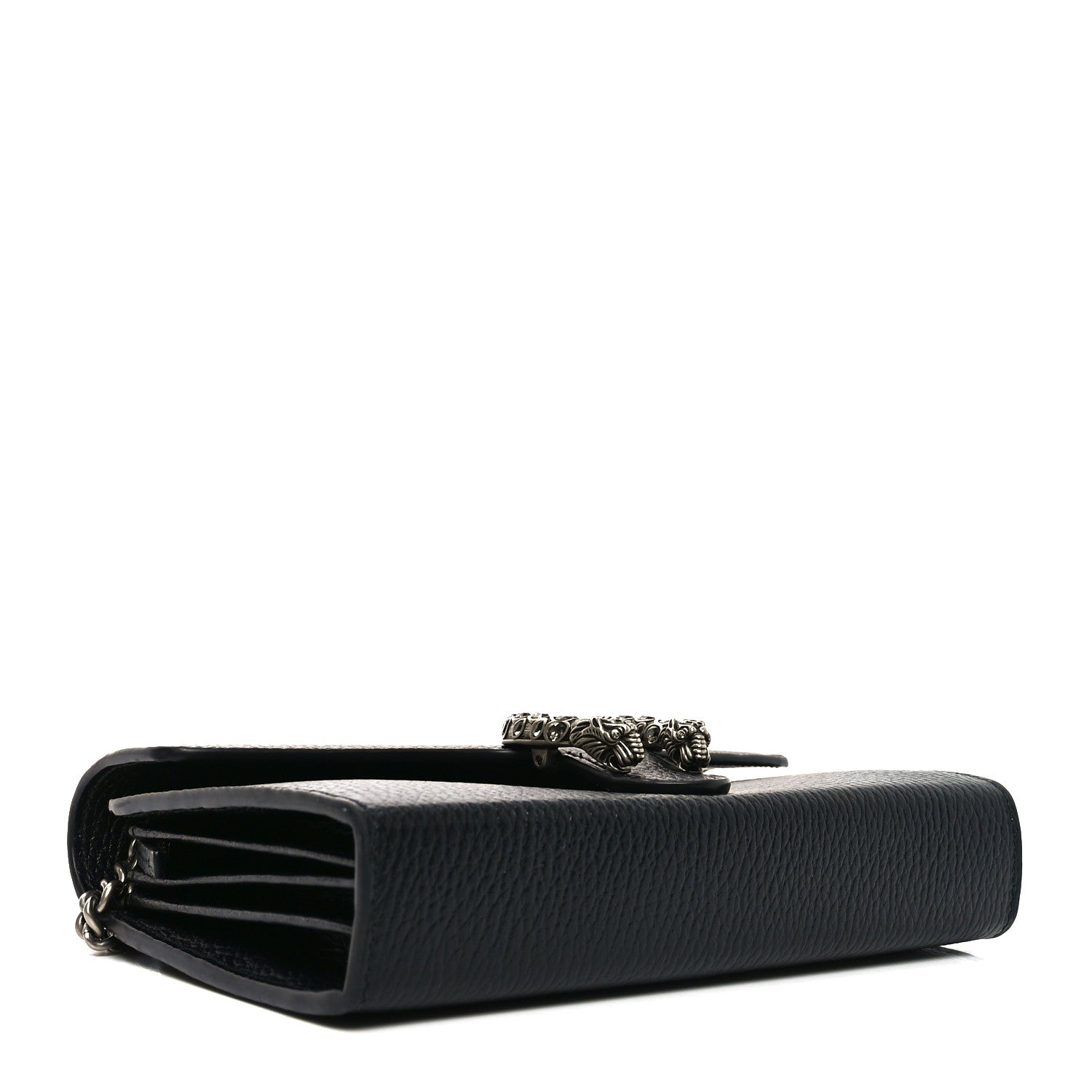 Gucci Calfskin Mini Dionysus Chain Wallet Black 4 of 10
