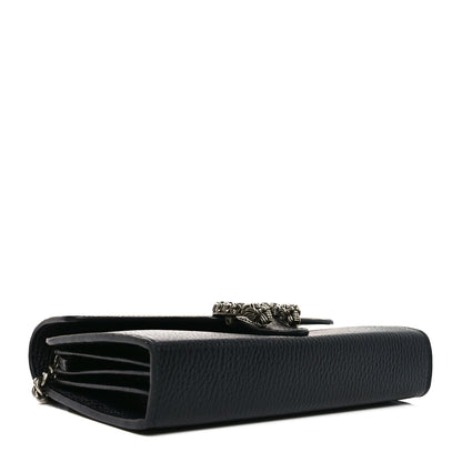 Gucci Calfskin Mini Dionysus Chain Wallet Black 4 of 10