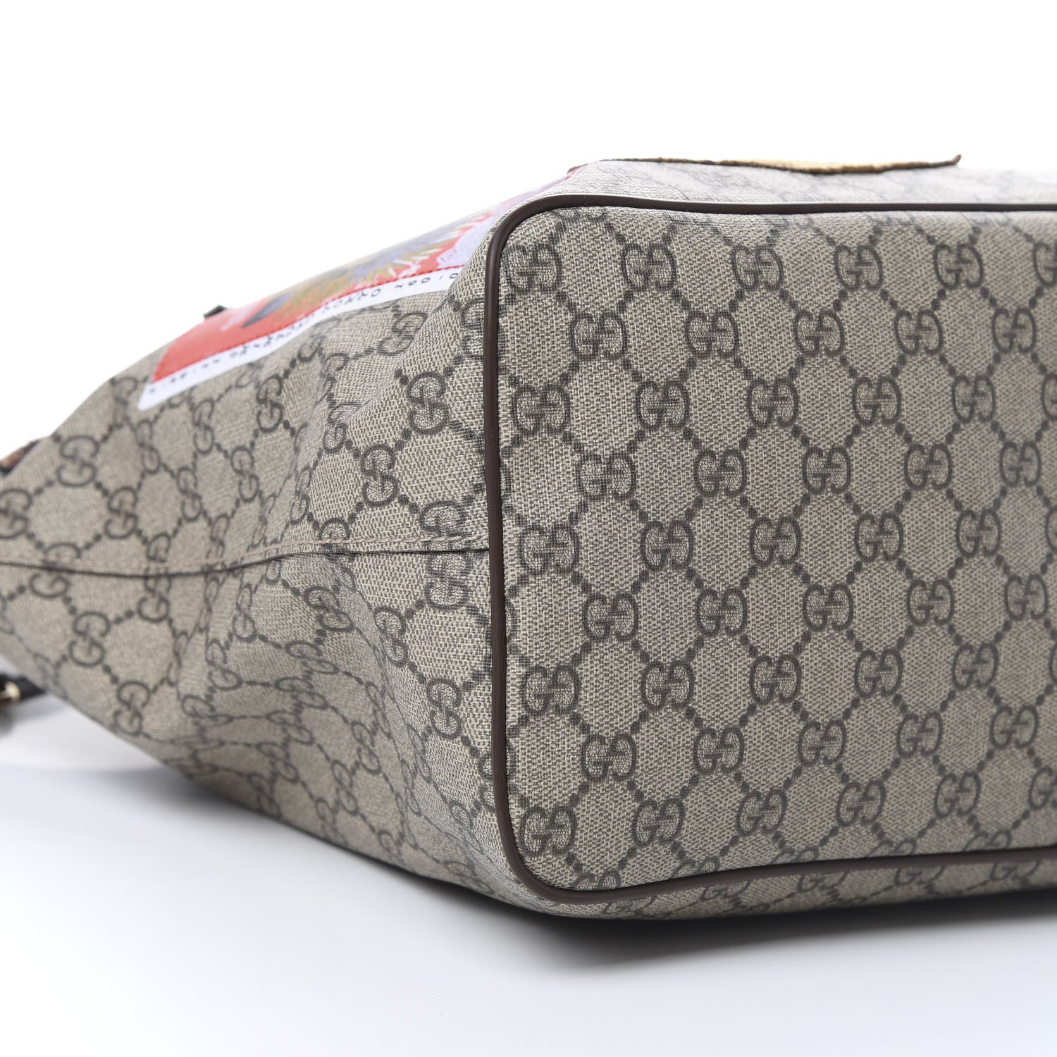 Gucci Soft GG Supreme Monogram Courrier Medium Crossbody Tote Beige New Acero 8 of 11