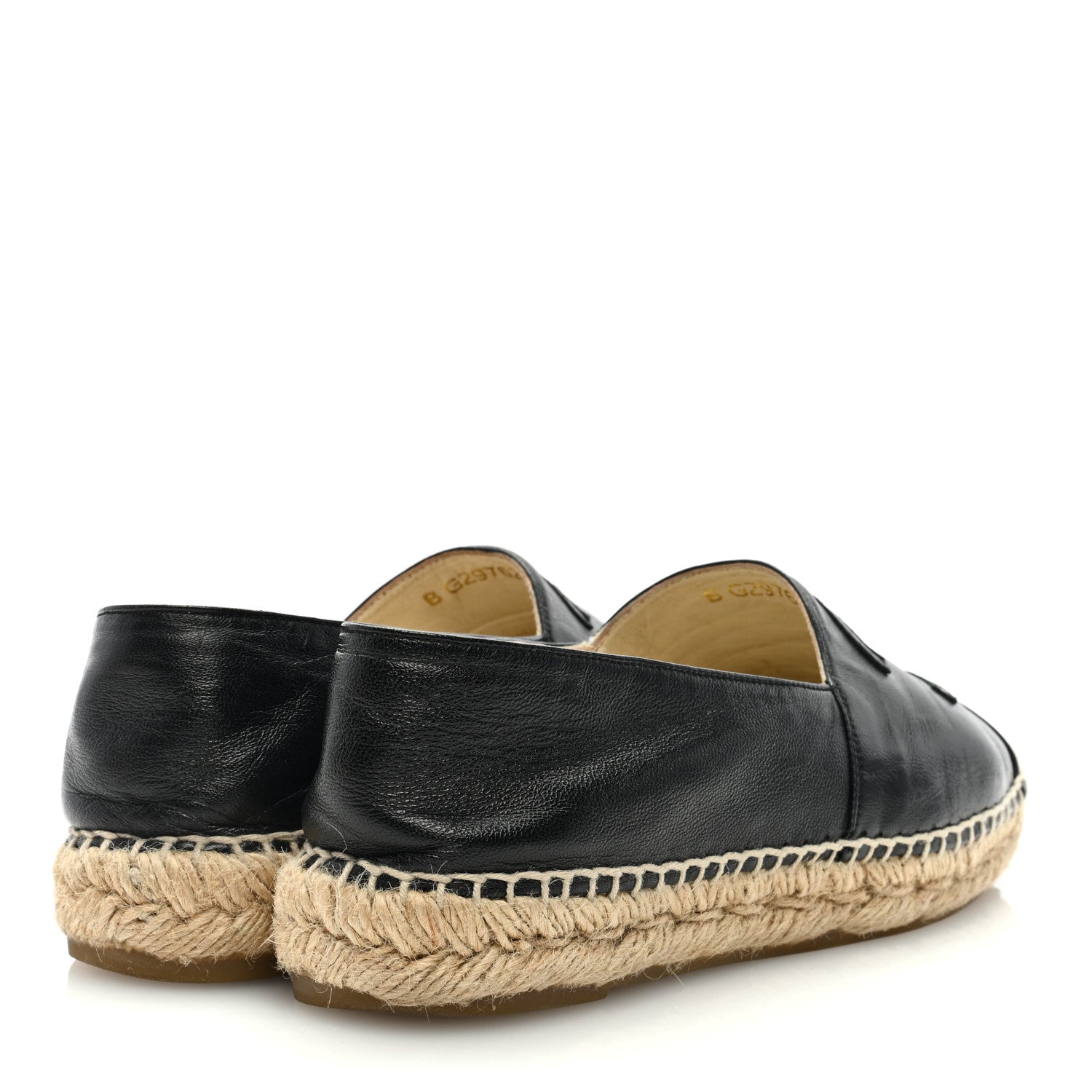 Chanel Lambskin CC Espadrilles 38 Black 4 of 8