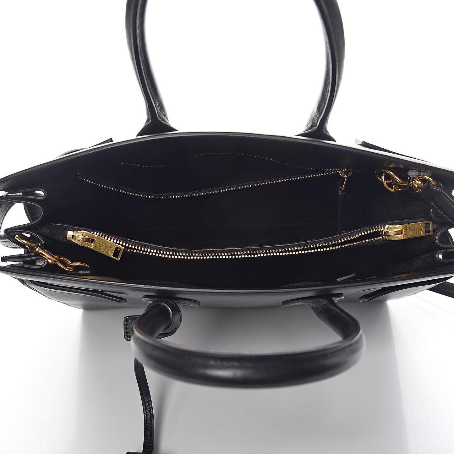 Calfskin Small Sac De Jour Black