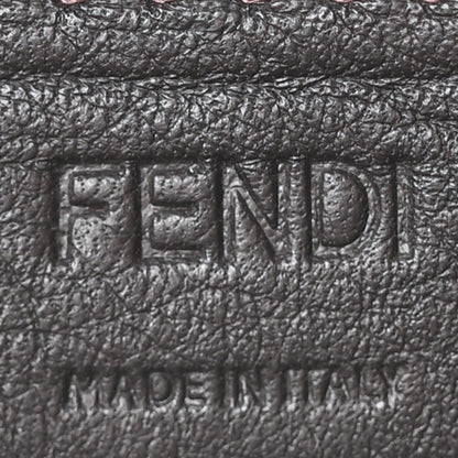 Fendi Straw Vitello Grace Cuoio Logo Braided Embroidered Mini Sunshine Shopper Natural Blue 6 of 10