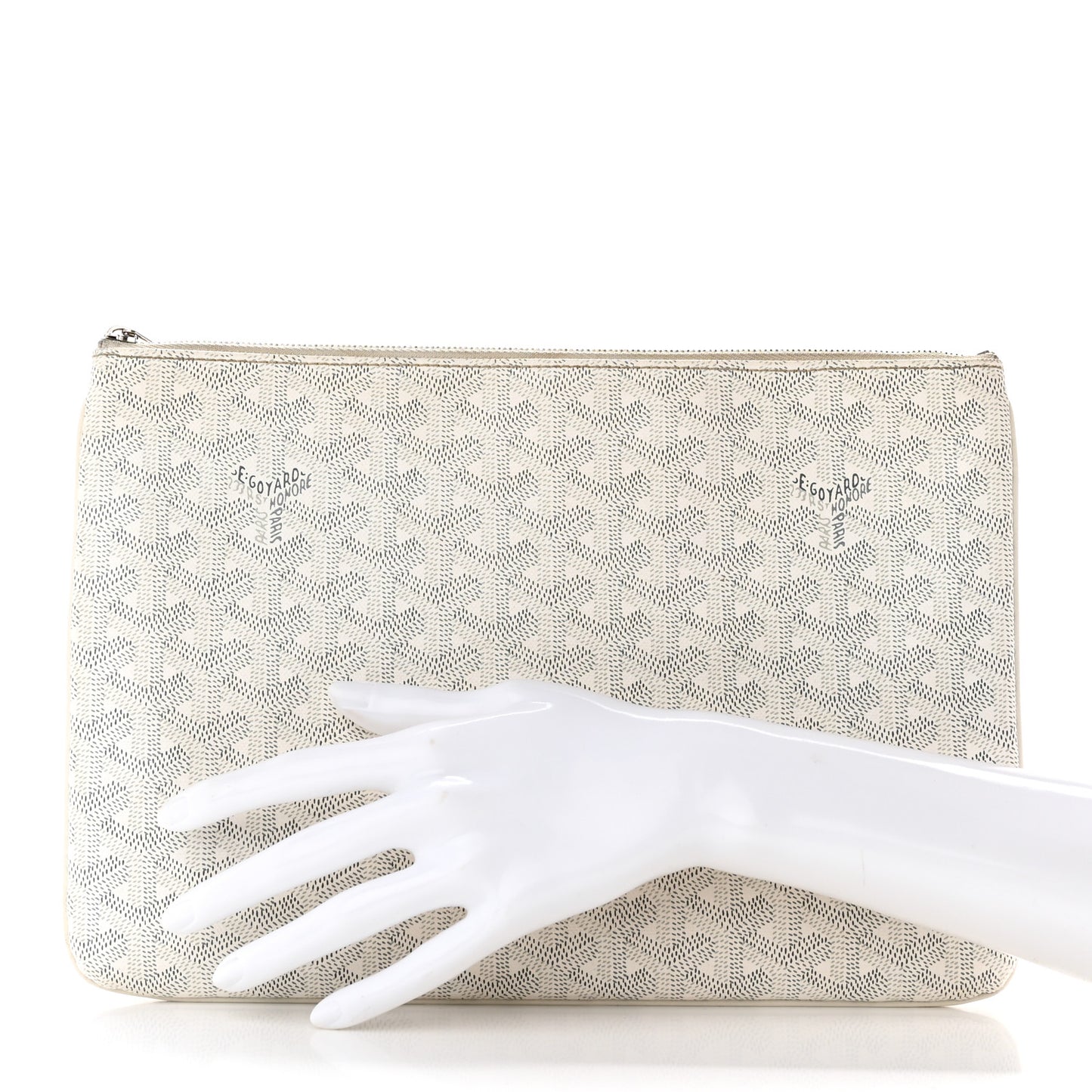 Goyardine Senat Pochette MM White