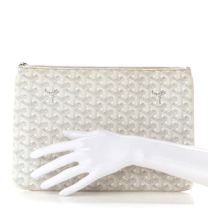 Goyard Goyardine Senat Pochette MM White 2 of 14