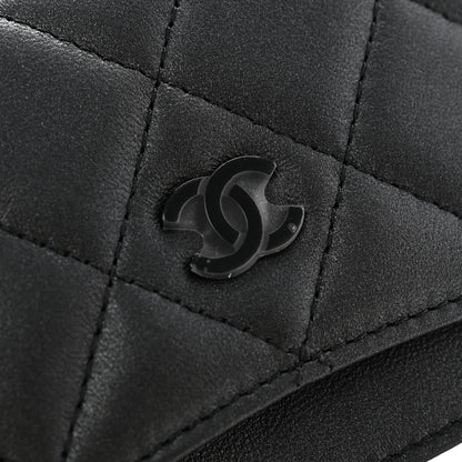 Chanel Pearly Lambskin Quilted Card Holder So Black 9 of 12