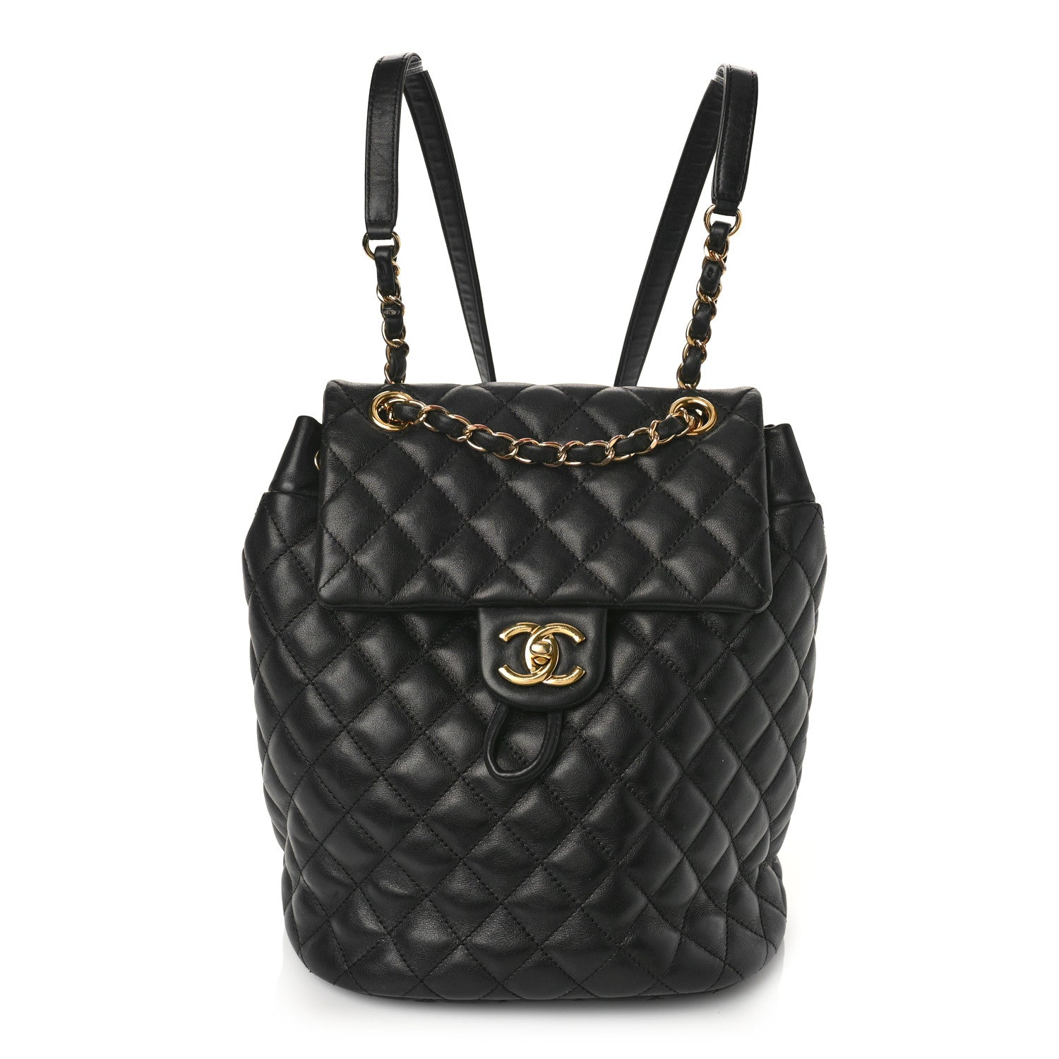 Chanel Calfskin Quilted Small Urban Spirit Backpack Black 1 of 13