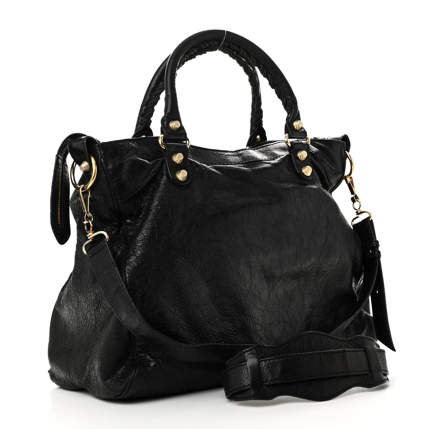 Agneau Giant 12 Gold Hardware Velo Black